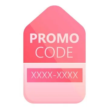Law promo code icon cartoon . Promotion discount Stock-Illustration
