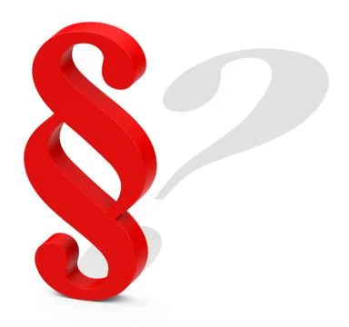 The law question Stock Illustration