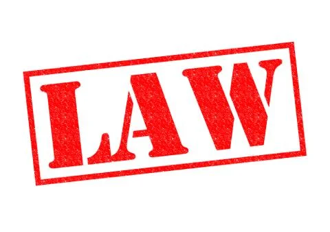 Law rubber stamp Stock Illustration