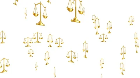Law Scale Flying in zooming 4k Stock Footage 331136849