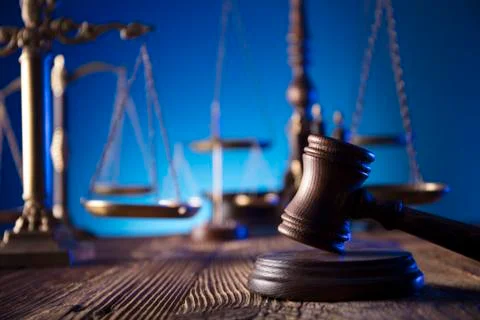 Law theme and concept. Stock Photos