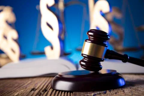 Law theme and concept. Stock Photos
