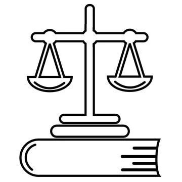 Law vector icon Stock Illustration