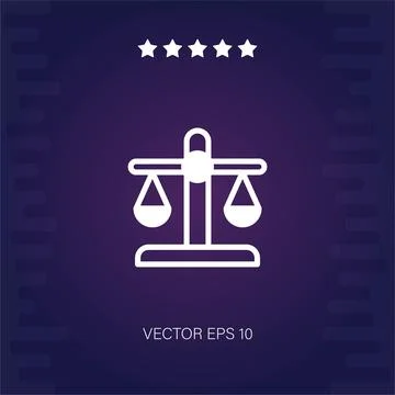 Law vector icon Stock Illustration