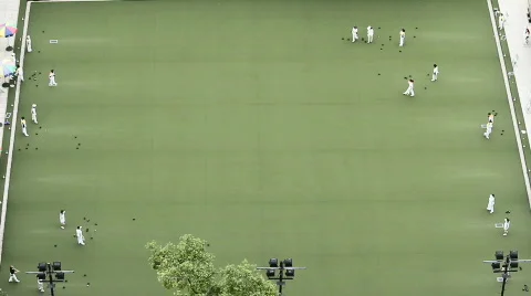 Lawn bowls Stock Footage