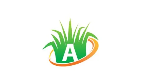 Lawn Care Center Initial A Stock-Illustration