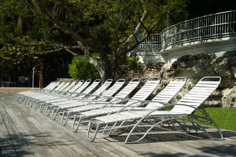 Lawn chairs Stock Photos