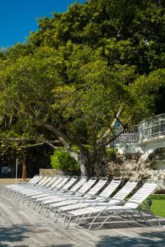 Lawn chairs Stock Photos