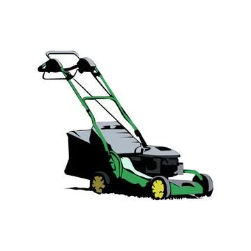 Lawn Cutter Machine Stock Illustration