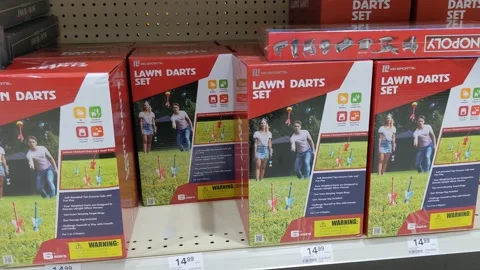 Lawn Darts Set Stock Footage 157691474
