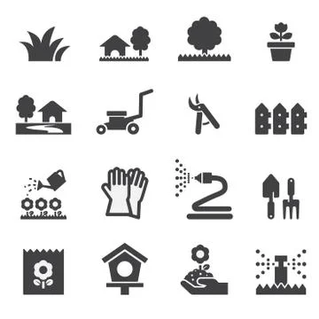 Lawn icon Stock Illustration