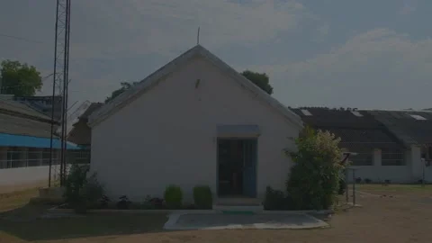 The lawn inside the prison in india Video stock 222035144
