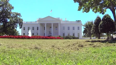 Lawn Maintenance at the White House Stock Footage 59339836