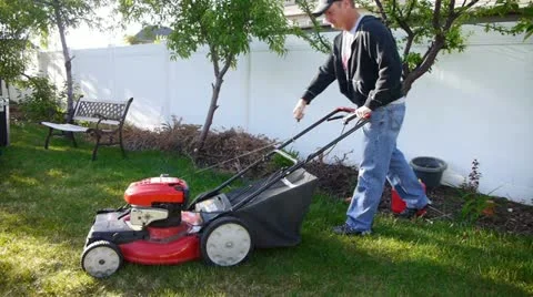 Lawn mow 7 库存影片 12423278