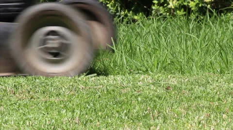 Lawn mower E Stock Footage 26086749