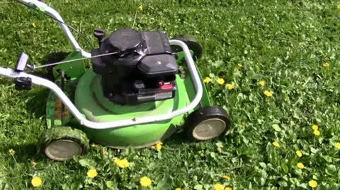 Lawn-mower Stock Footage 24696726