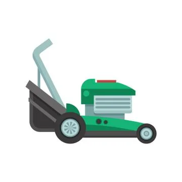 Lawn Mower Icon Illustrazione stock
