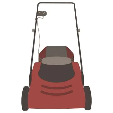 Lawn mower icon vector grass gardening mowing garden illustration equipment r 스톡 일러스트
