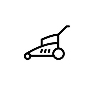 Lawn mower. Stock Illustration