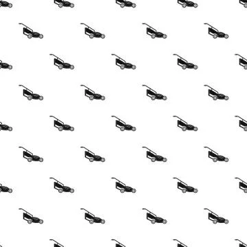 Lawn mower pattern seamless vector Illustrazione stock