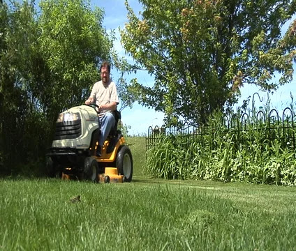 Lawn Mowing Stock Footage 42871344