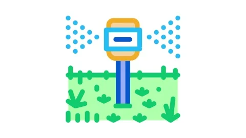 Lawn sprayer Icon Animation Stock Footage 145279890