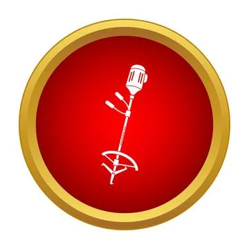 Lawn trimmer string weed whacker cutting tool icon Ilustración de archivo