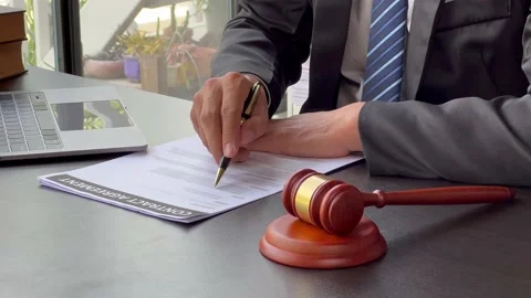 Lawyer concepts to testify to clients and to provide counseling in cases Stock Footage 217506522