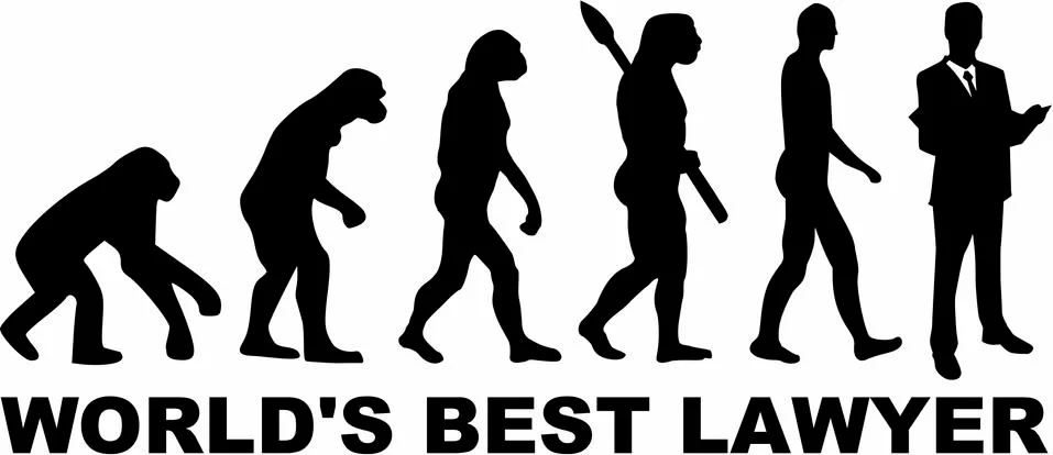 Lawyer Evolution Stock Illustration