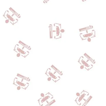 Lawyer expert glyph seamless pattern Illustrazione stock
