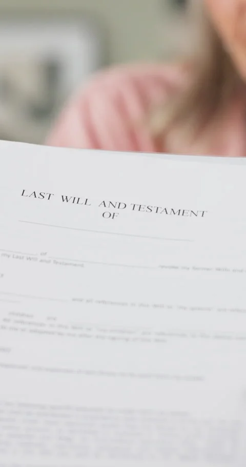 Lawyer, last will and document with senior woman for legal advice, notary and Stock Footage 317673605