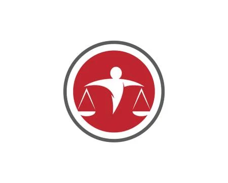 Lawyer logo template vector icon Stock Illustration