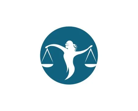 Lawyer logo template vector icon Stock Illustration