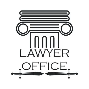 Lawyer office Logo Element Stock-Illustration