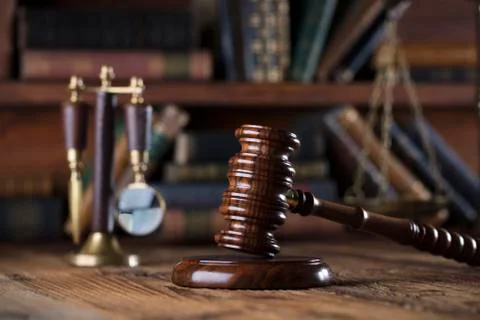 Lawyer theme. Stock Photos