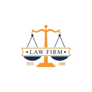 Lawyer vector logo Stock Illustration