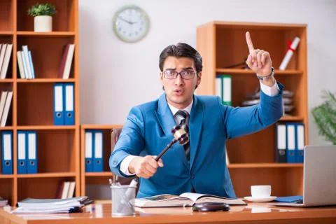 Lawyer working in the office Stock Photos