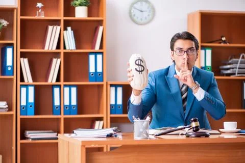 Lawyer working in the office Stock Photos