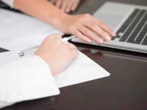 Lawyers preparing  a case Stock Photos