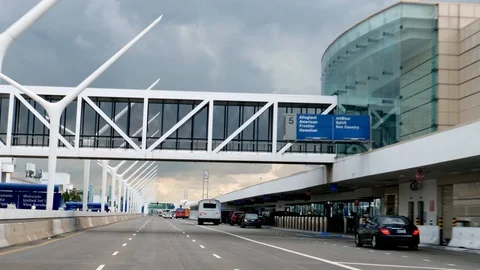 LAX AIRPORT COVID 19 EMPTY Stock Footage 128942002