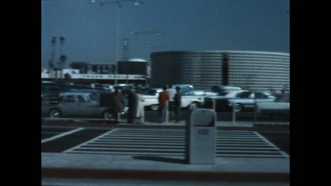 LAX Parking 1962 Stock Footage 148860219