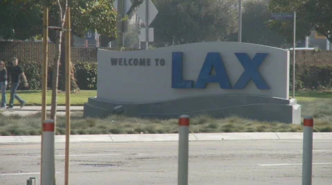 LAX sign 2 Video stock 717286
