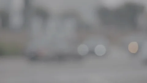 LAX sign rack focus w/traffic Stock Footage 100274979