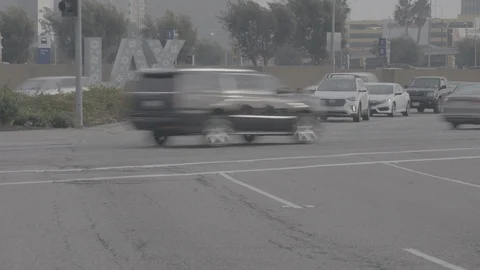 LAX sign timelapse Stock Footage 100276222