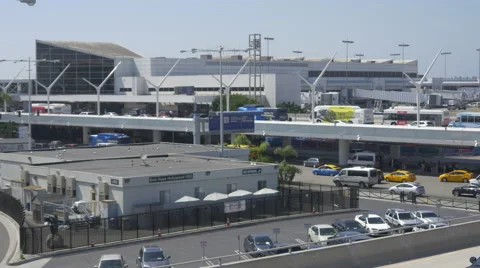 LAX Terminal Two Stock Footage 54028697