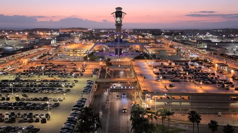 LAX timelapse Video stock 95294139