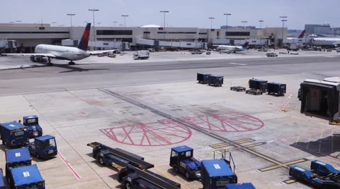 LAX timelapse HD Stock Footage 5701305