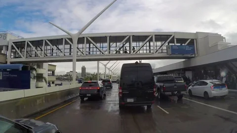 LAX TRAFFIC TIME LAPSE Stock Footage 92175879