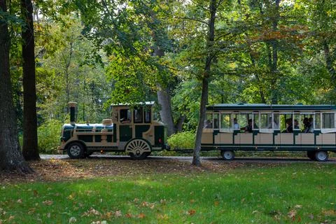 Laxenburg park elements and plants, landscape and architecture at the autumn Stock-Fotos