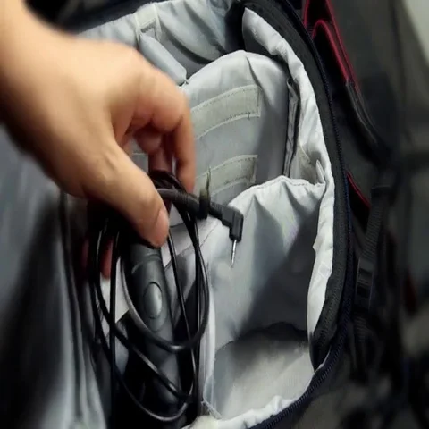 Lay in a camera bag Stock Footage 69558188